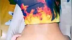 First time banging my girlfriend and finishing inside her tight body.