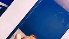 First time banging my girlfriend and finishing inside her tight body.