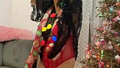 anna maria mature latina christmas special in red lingerie