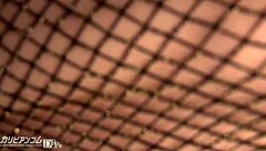 this video shows a masochist mask pulling big tits nipples hard in shaved hairless scene