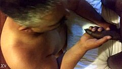 Wow, sucking that black shemale!