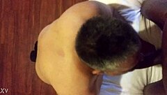 Wow, sucking that black shemale!