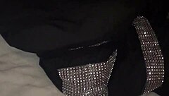 I love playing with her beautiful tight pussy while we're fucking as a petite amateur couple.