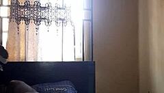 My friend lets me fuck his girlfriend, milf facial on her cock