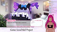 vtuber lewdneko plays lewd idol project vol 1 part 5 with big tits scissoring 😏