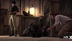 Feel this sexy girl jerking my cock in anime