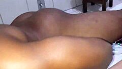 Kamilly campos gets blowjob from hot muscular guy