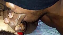 Kamilly campos gets blowjob from hot muscular guy