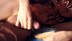 oh man, that cum sandwich blowjob and handjob session was intense with all that gay cum action!