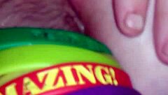 Blonde teen's pussy gets intensely fucked in detailed action