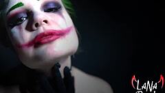 crazy joker, u fingering my wet pussy with that dildo?! 😜