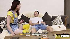 sis porn features a skinny teen bent over by stepbrother for cash in taboo reality.