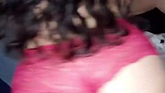 Amateur Girl in Red Panties Masturbating Small Tits