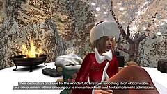 la jeune épouse du père noël baise avec elfes