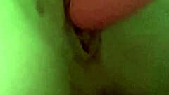 Petite babe fucking her soaking wet tight pussy with toy