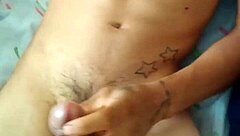 Mexican Amateur Jerking Thick Cock Hard