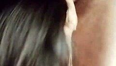 Hijastra Turns Slutty, Bends Over, Then Sucks Cock with Juicy Lips