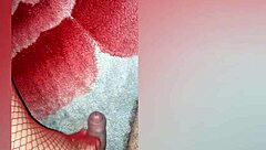 Latina milf in red lingerie seduces roommate for doggystyle.