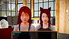 Teen 18+ With Big Tits Plays Game With Milf