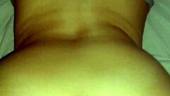 Bent over wife in doggystyle with close-up on her ass