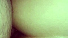 Bent over wife in doggystyle with close-up on her ass