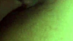 Bent over wife in doggystyle with close-up on her ass