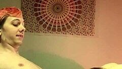 she delivers an evil blowjob with monster cock