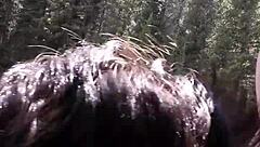 can you believe this petite latina swallowed cum by riverfront?