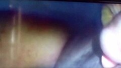 a sexy lesbian gives blowjob while fingering herself