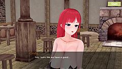 Want to play with this charming redhead waitress and her big tits?