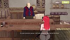 Want to play with this charming redhead waitress and her big tits?