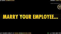 blonde babe chats with black-haired one in ggmansion setting.