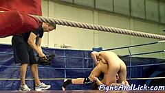 Babe Gets Strapon Fucked by Wrestler Dyke