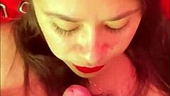 Latina Puta MinnieSouldays Sucks Deep and Takes a Messy Facial