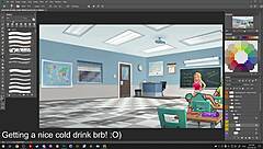 Darkcookie streams Summertime Saga on Picarto