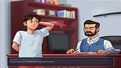 In Summer Time Saga Unc Part 7, Busty Anime Hentai Tits Bounce During Game.