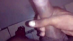 rico, why are you masturbating that big cock in the bathroom secretly?