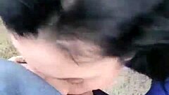 He can't resist his cock entering her mouth—feel the urge!