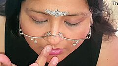 halloween night turns wild with belly play and cum swallowing antics.