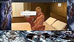 Mike g charms storm in 3d cartoon interracial deepthroat