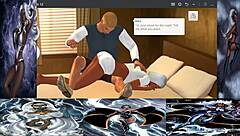 Mike g charms storm in 3d cartoon interracial deepthroat