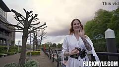 Marcus London Engages In Public Sex With A Petite 18+ Milf In POV Reality Scene.