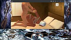 Mike g charms storm in 3d cartoon interracial deepthroat