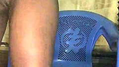 horny woman fingers tight pussy in hot night wear