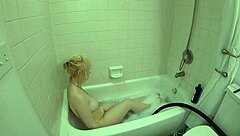 Annie archer enjoys a bold shower bath