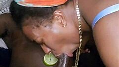 Southern Ebony Ass Licking Feels So Good with Deep Throat Action in Bed