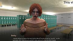 in this game, the character gets bound and explores the story of restraint