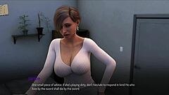 in this game, the character gets bound and explores the story of restraint