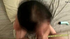 petite brunette rides bf's big cock in wild homemade session.