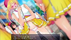 I exposed the play girl in this anime hentai game, part 1, it was so fun.